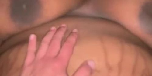 Fucking a big titty ebony girl