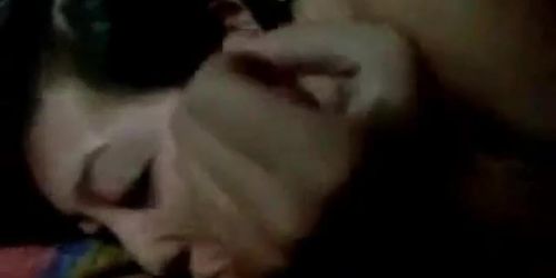 Pretty Girlfriend Gives An Oral and Friend Watching