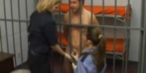 Prison Guard Jerks off Guy for Sperm Sample - video 1