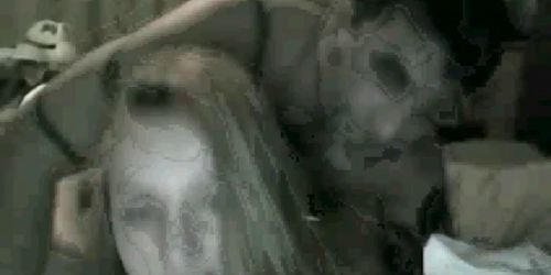 very sensuel blonde behind