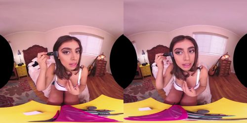 VRHUSH Ella Knox toys her tight pussy in VR