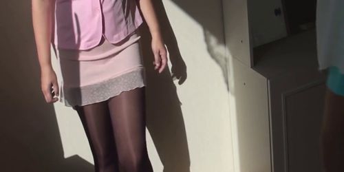 My Pantyhose Weekend with my GF