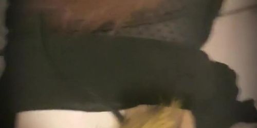 Submissive Wife on Leash fucked with Tail Plug 