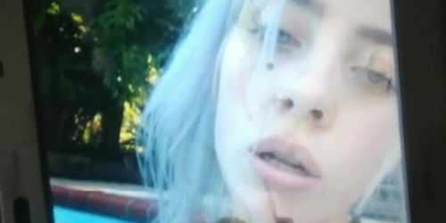 Billie eilish cum tribute: double tribute (cumshot 2)