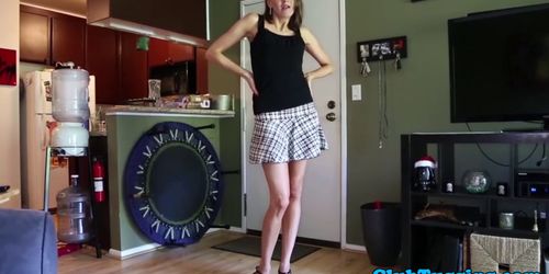 PETITE18 - Milf pornstar Valerie Voxx tugging young cock
