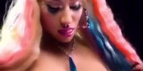 Nicki Minaj boobs bounce TROLLZ 