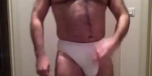 Daddy strips on webcam