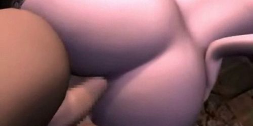 Two animated chicks pleasuring