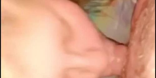 Cute BBW sucks dick with facial 