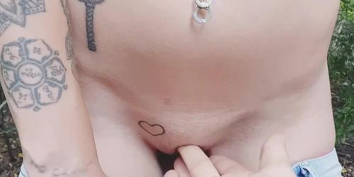 Caught blonde masturbating