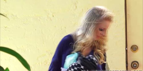 Blonde hitchhiker Staci gets hammered (Staci Carr)
