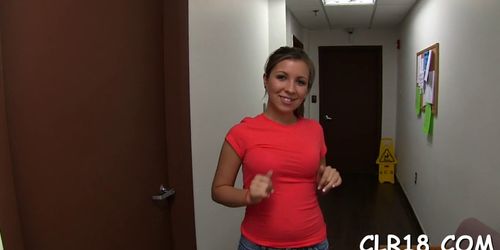 Beauty performs fellatio - video 9