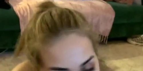 Blonde blowjob