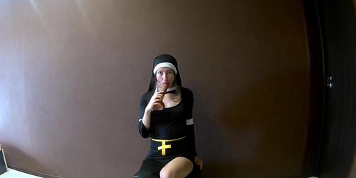 The nun never tasted a cock