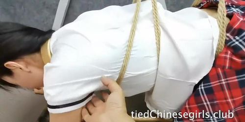 Chinese bondage and orgasm