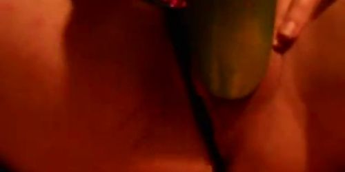 Melanie cumming with cucumber in my pussy