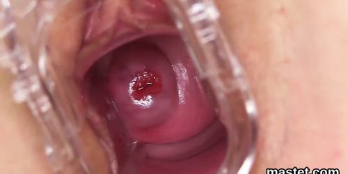 Frisky czech teenie opens up her narrow vagina to the peculiar