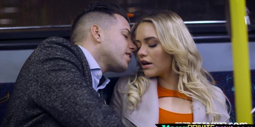Randy blonde model gets horny for cock