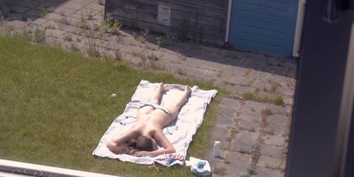 Sunbathing Stars and Stripes Bikini