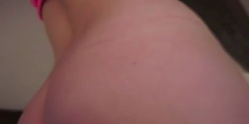 Teen babe blows the camera guys hard dick for cash