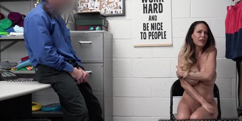 Young thief McKenzie Lee strips and suck officers dick (Jack Vegas)