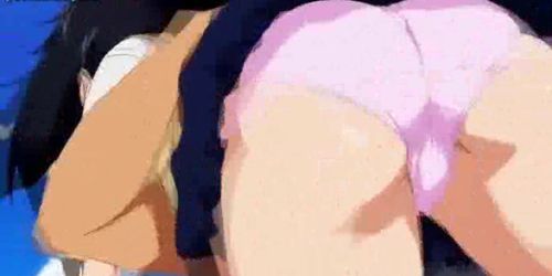 Big meloned anime slut gets rubbed - video 2