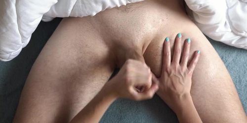 THAT'S THE WAY TO WAKE UP, SHE JERKED ME OFF BEFORE BREAKFAST. Teen Handjob With Ruined Orgasm 4K (LuxuryGirl )