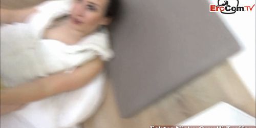 EROCOM.TV - German ex-girlfriend homemade sex-tape and first time facial cum