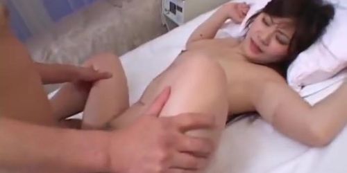 Momo Nakamura Asian milf gets pussy spread and licked before hardcore fucking