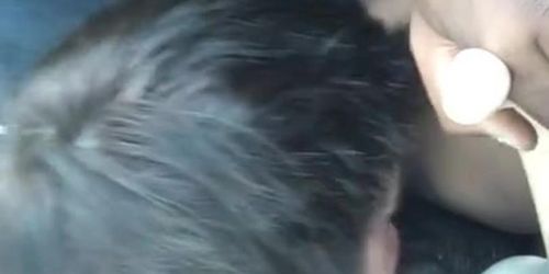 Androgynous white teen sucks black dick