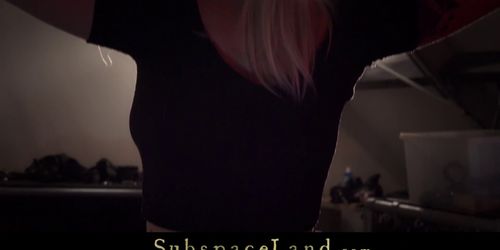 SUBSPACELAND - Cute Slave Girl Brutal And Kinky Bondage Orgasm