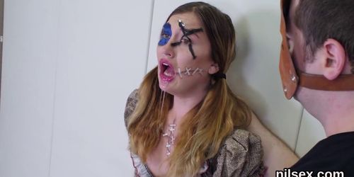 Flirty teen was taken in anal asylum for awkward therapy