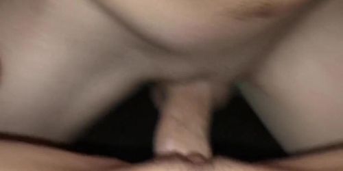 Boyfried screw the cream out of my tight pussy! CREAM PIE