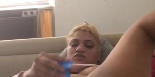 Sexy Chubby Latina makes herself squirt 