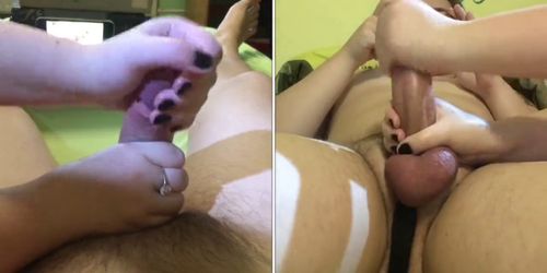 He had to Handle 10min of Hardcore Teasing with a Vibrator in his Ass