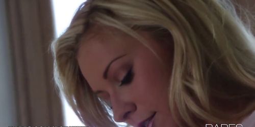 Stunning sultry blonde Lena Nicole plays with herself and cums