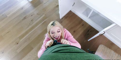 Teen tight pussy gets romp from behind by a huge dominating cock (Romeo Price, Kenzie Reeves)