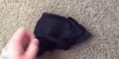 Sexy girl left her dirty panties on my floor (Bad Girl)