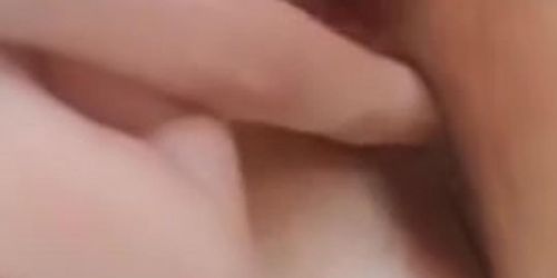 My fingers in my tigh asshole closeup