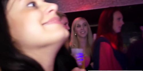 Real european bachelorettes sucking strippers cock