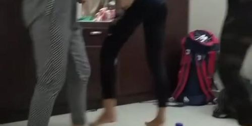 Hostel girls fun after  drinking (Audrey Bitoni, Sherlyn Chopra)