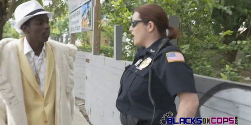 HORNY pimp SMASHING TWO white COPS hardcore after getting sucked