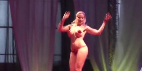 busty burlesque on stage