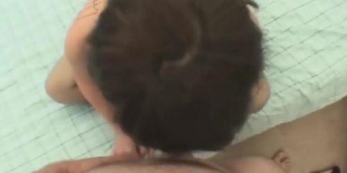 Short hair brunette Blowjob Audition