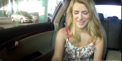 Blonde hottie Dexie banging a stranger