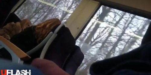 flash blond in train