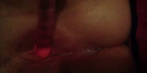 Tight teen pussy teased with a toy
