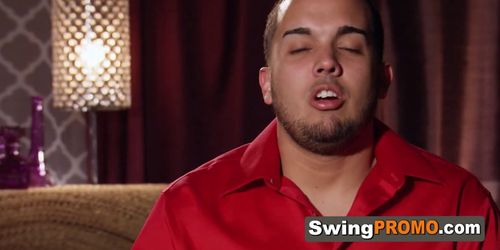 Latino swingers start steaming things up in the showers before the party