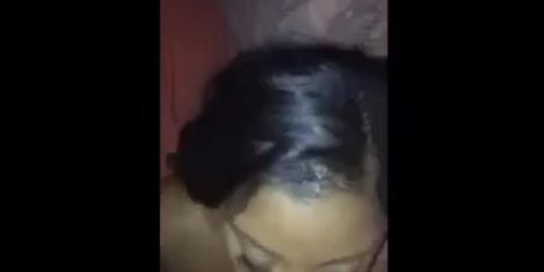 ebony bj w/facial