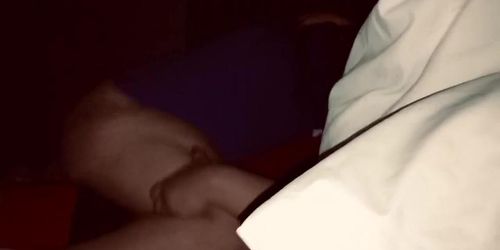 Milf rides young lesbian dick( strap on )
